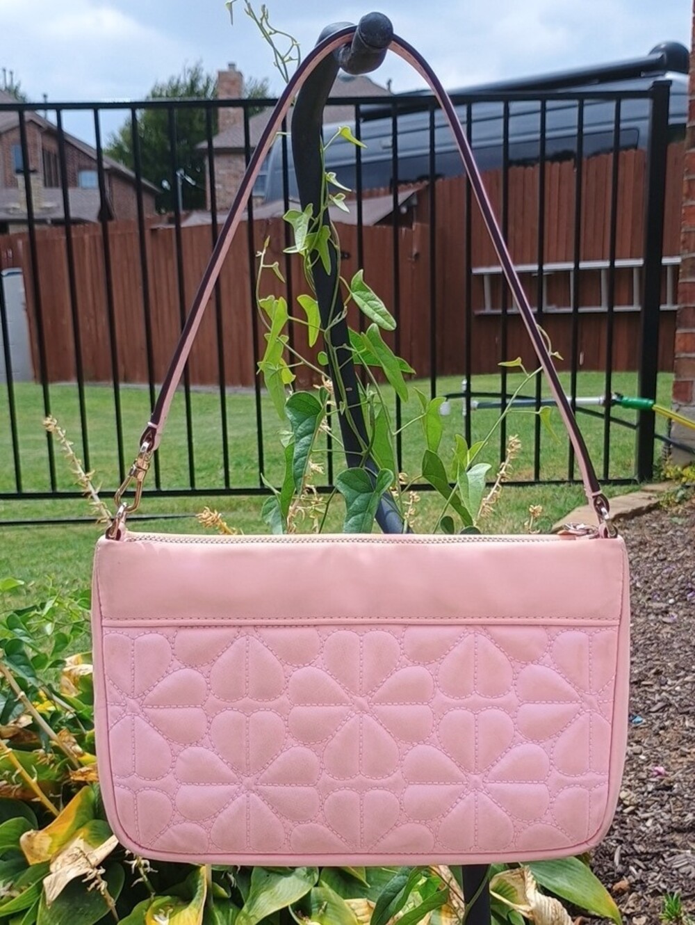 kate spade Pink Quilted Mini Shoulder Bag with Gold Hardware - Picture 2 of 10